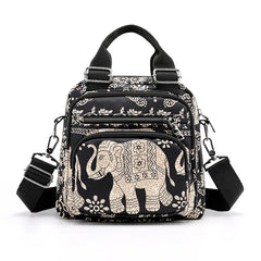Nylon Shoulder Bag For Women Multifunction Crossbody Messenger Purse