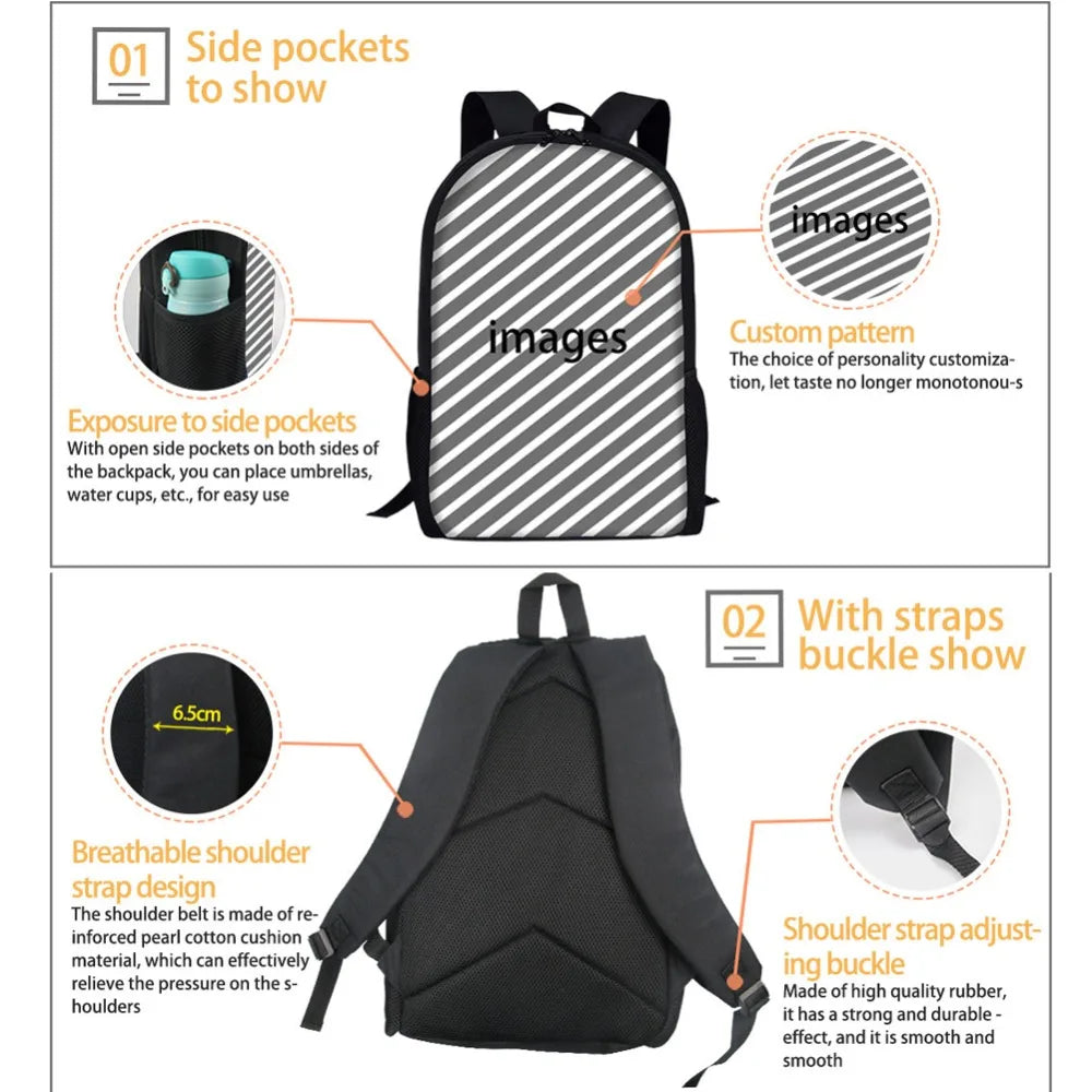 Ocean Dolphin School Bag for Teen Girls Primary Kids Schoolbags