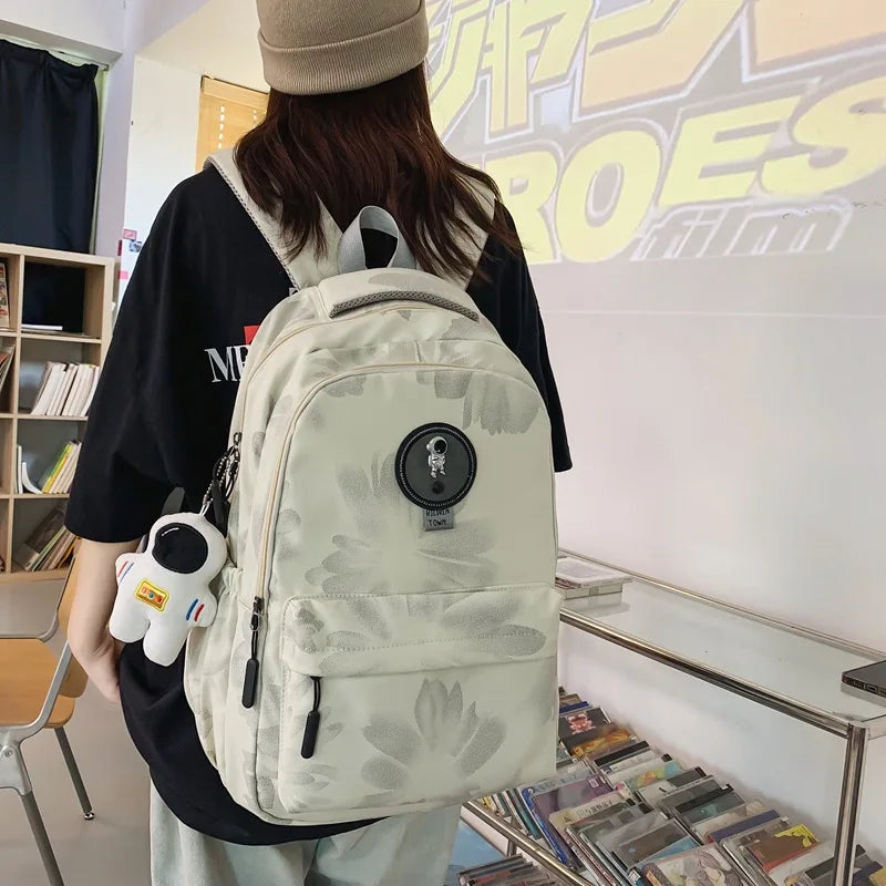 Nylon Women Backpack Anti-Theft Shoulder Bag for Teenage Girls