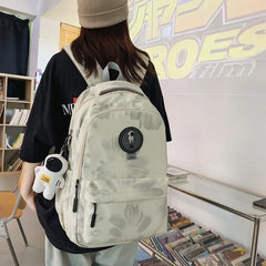 Nylon Women Backpack Anti-Theft Shoulder Bag for Teenage Girls