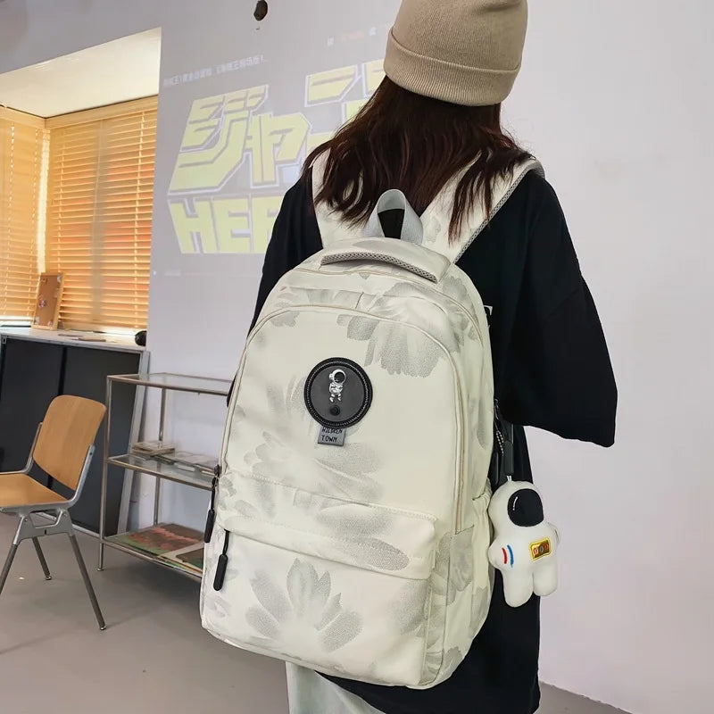 Nylon Women Backpack Anti-Theft Shoulder Bag for Teenage Girls