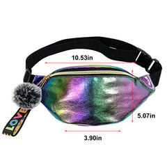 Glitter Waist Pouch Sequins Belt Bag for Women