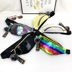 Glitter Waist Pouch Sequins Belt Bag for Women