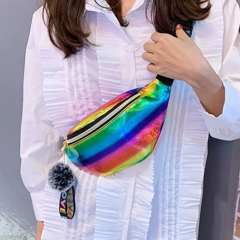 Glitter Waist Pouch Sequins Belt Bag for Women