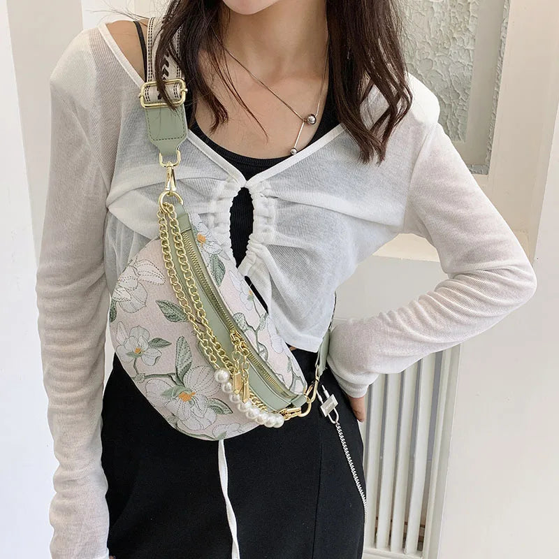 Women's Canvas Waist Bag High Quality Handbag