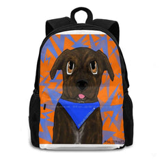 Chewie School Bags For Teenage Girls Laptop Travel Bags Pitbull Dog Portrait