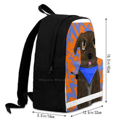 Chewie School Bags For Teenage Girls Laptop Travel Bags Pitbull Dog Portrait
