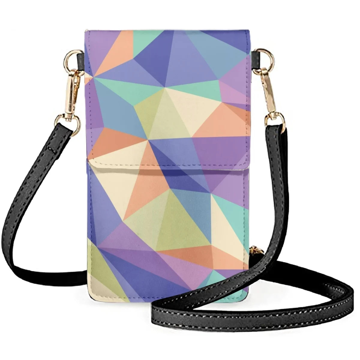 Prismatic Square Design Phone Bag for Women