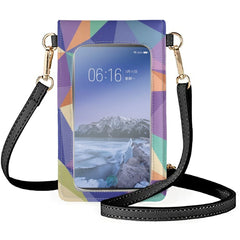 Prismatic Square Design Phone Bag for Women