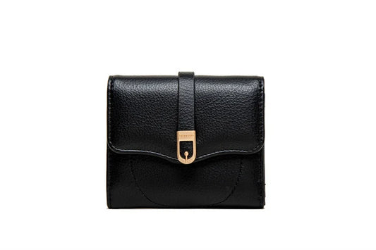 Priti Women's Short Wallet Solid Pu Soft Surface Large Capacity Zero Wallet