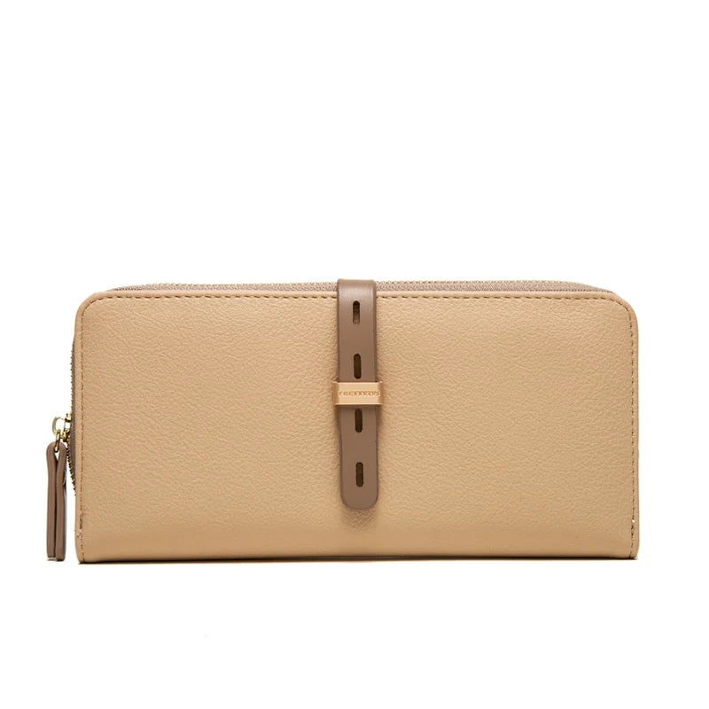 Pritti Women's Long Wallet PU Zipper Buckle Handbag
