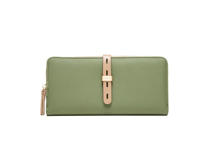 Pritti Women's Long Wallet PU Zipper Buckle Handbag