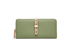 Pritti Women's Long Wallet PU Zipper Buckle Handbag