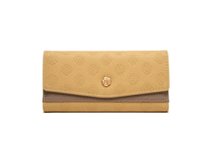 Pritti Women's Long Wallet with Zipper Buckle Embossed Design