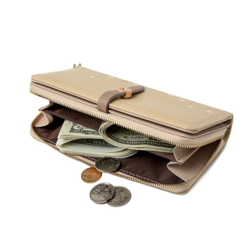 Small Fresh Printing Women's Purse Bag with Buckle