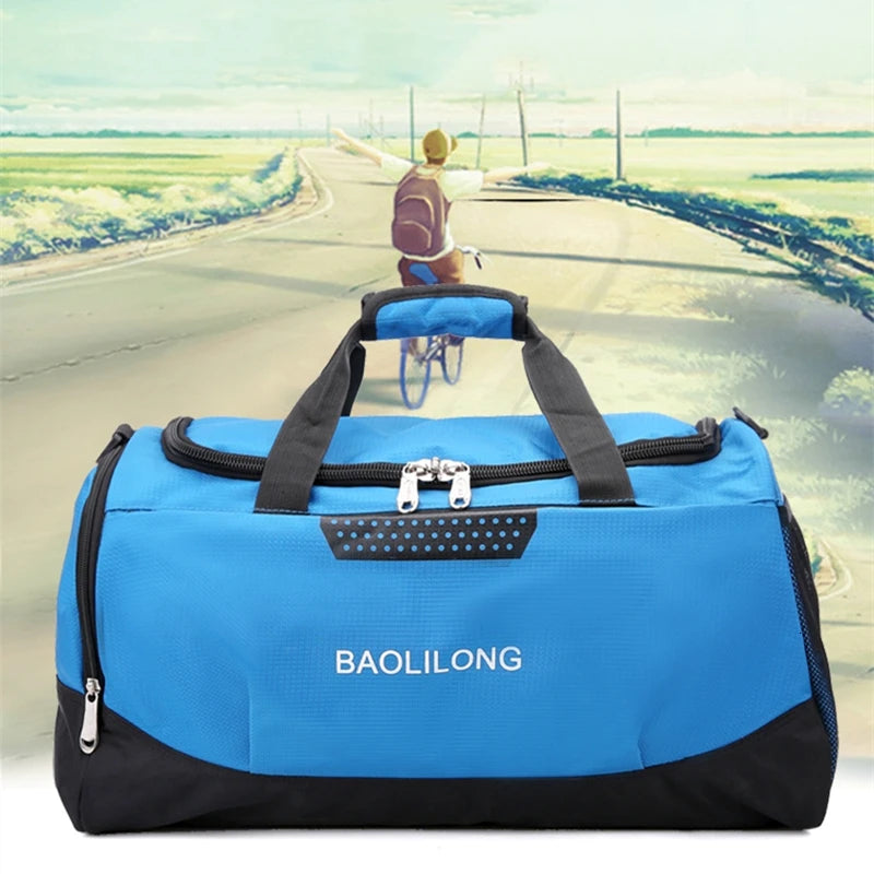 Large Capacity Waterproof Sports Bag Polyester Duffle Travel Bag