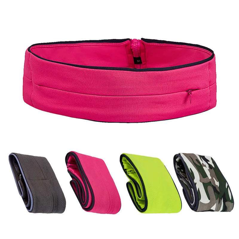 Running Waist Bag Outdoor Sports Jogging Belt Hidden Pouch Gym Pack