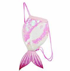 Mermaid Sequin Drawstring Bag Little Girl Backpack Unicorn Sequin Lovely Bag