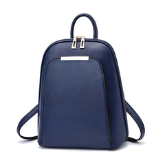 Women's Pu Leather School Backpack Shoulder Bag Travel Bagpack Mochila