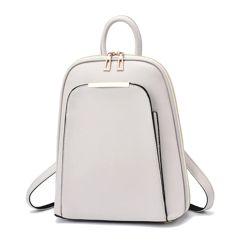 Pu Leather Backpack Women Teenage Girls School Shoulder Bag Bagpack