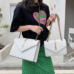 PU Leather Chain Small Shoulder Bag Women Travel Crossbody Bags Ladies Tote