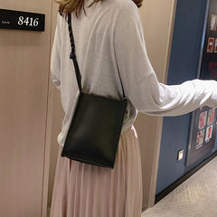 Women's Weave Strap Shoulder Bag Mini Phone Purse