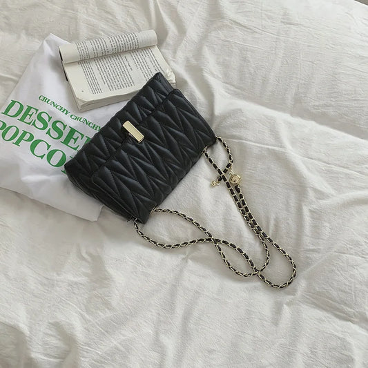 Crossbody Bags Women Lingge Chain Armpit Messenger Bag