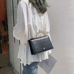 Rivet Chains Crossbody Bag for Women Shoulder Messenger Handbag