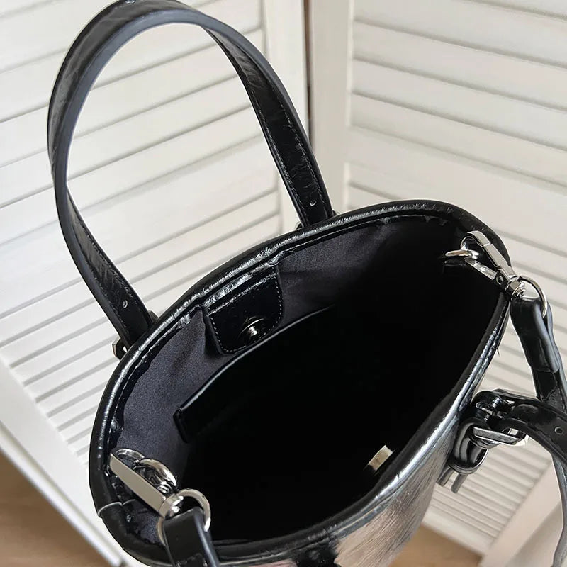 Ladies Bucket Shoulder Bag Small Purse Portable Handbags Messenger Bags