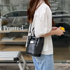 Ladies Bucket Shoulder Bag Small Purse Portable Handbags Messenger Bags