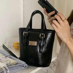 Ladies Bucket Shoulder Bag Small Purse Portable Handbags Messenger Bags