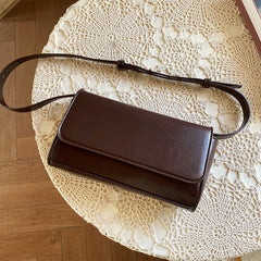 Vintage Women's Square Shoulder Bag Clutch Purse Solid Female Hasp Tote Handbags