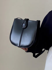 Women's Vintage Saddle Messenger Bag Large Capacity Shoulder Bucket Purse