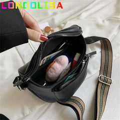 Women's Soft Messenger Bag Wide Shoulder Strap Handbag Crossbody Purse