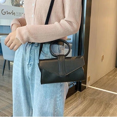 Women's Pu Leather Diagonal Clutch Handbag