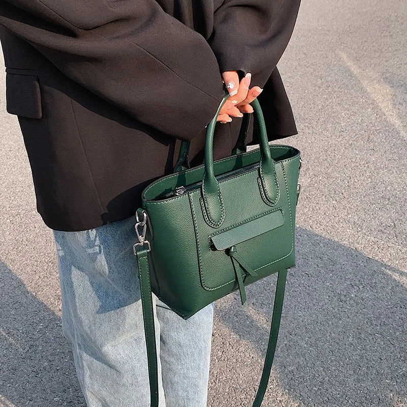 Women's PU Leather Tote Bag Shoulder Bags Crossbody Handbag Purse