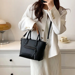 Women's PU Leather Tote Bag Shoulder Bags Crossbody Handbag Purse