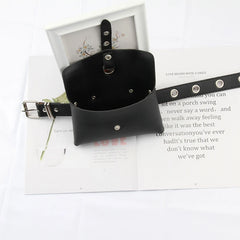 Large Capacity PU Leather Waist Bag Women Crossbody Waist Bags