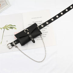 Large Capacity PU Leather Waist Bag Women Crossbody Waist Bags