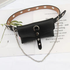 Large Capacity PU Leather Waist Bag Women Crossbody Waist Bags
