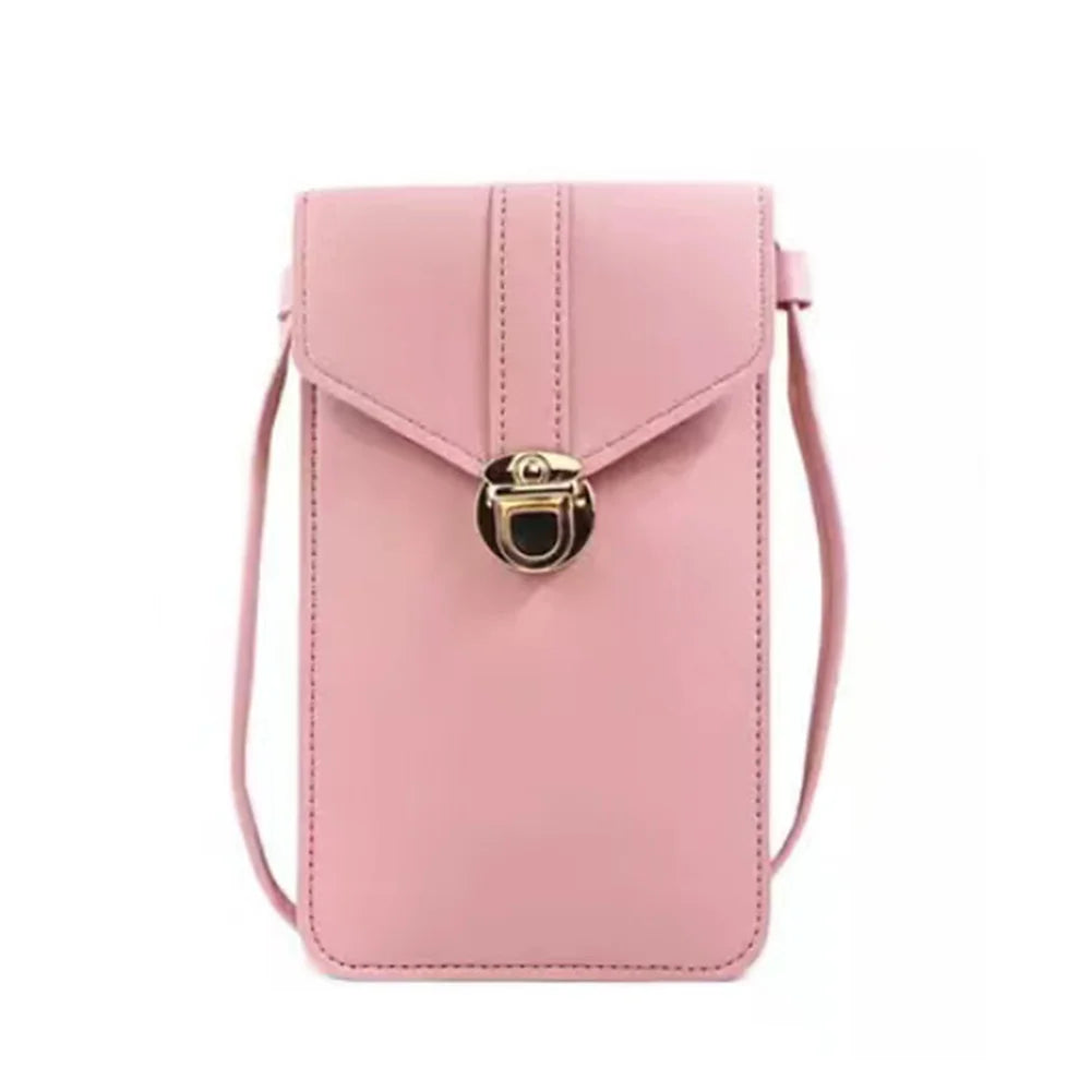 Flower Series Crossbody Pack Touch Screen Mobile Phone Storage Bag