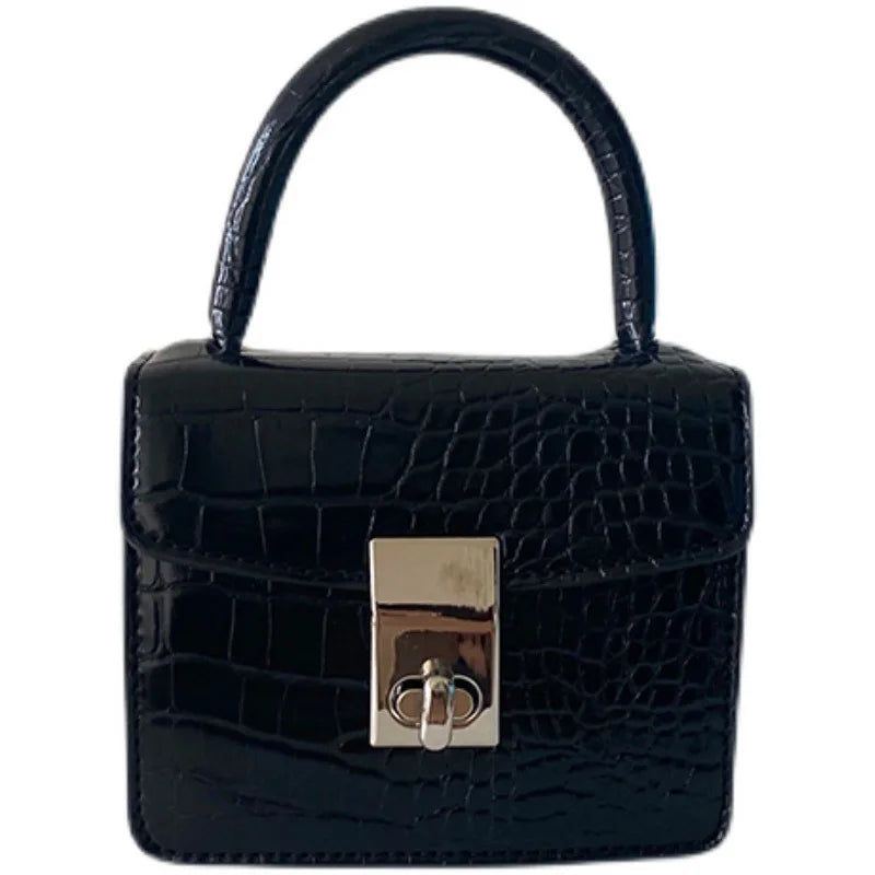 Crocodile Pattern Women Shoulder Bag Chain Top-handle Messenger Bag
