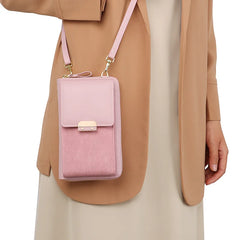 PU Leather Women Mobile Phone Shoulder Bag Ladies Wallet Mini Crossbody