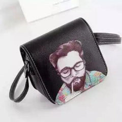 3D Printed Small Shoulder Bag Women Crossbody Flap Messenger Purse