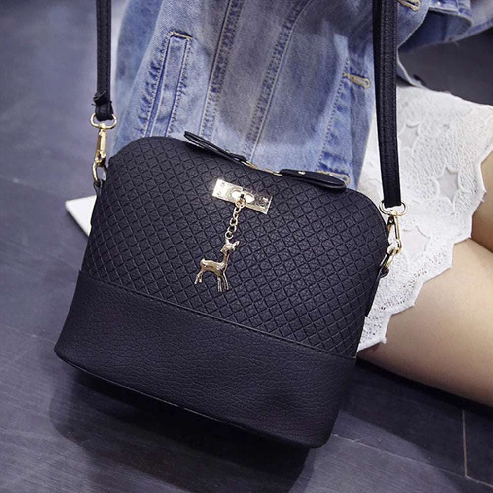 Pu Leather Women Shoulder Bags Female Toy Deer Purse Mini Crossbody Bag