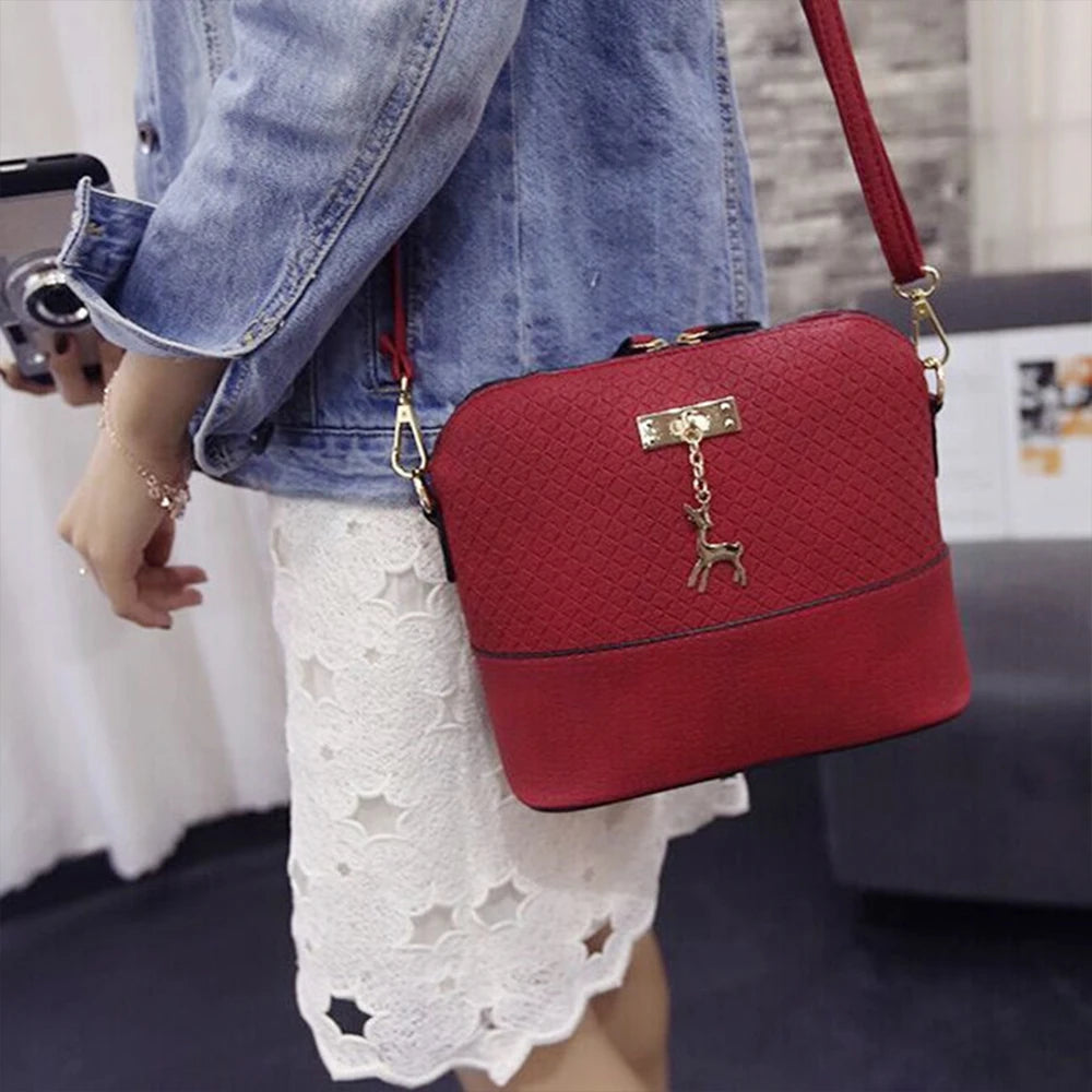 Pu Leather Women Shoulder Bags Female Toy Deer Purse Mini Crossbody Bag