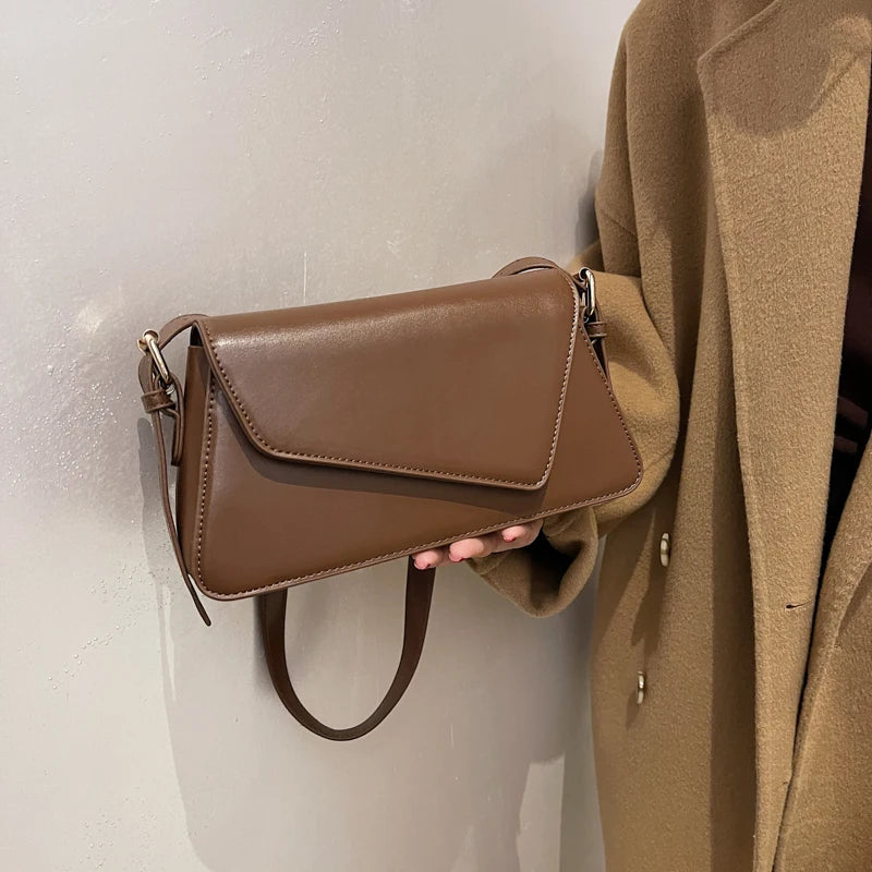PU Leather Women Shoulder Bag Small Crossbody Messenger Classic Female Handbag