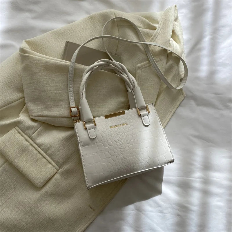 PU Leather Women's Small Handbag Tote Purse Female Messenger Bag
