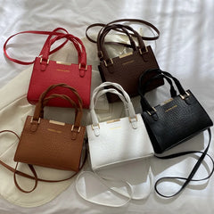PU Leather Women's Small Handbag Tote Purse Female Messenger Bag