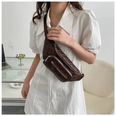 PU Women's Leather Belly Bag Waist Fanny Pack Crossbody Phone Chest Bag